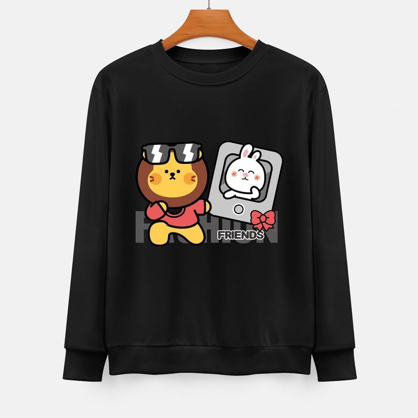 Front Patterned Long Sleeve TopStreetFit Strong